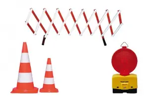 Zapora gradbišča + pribor