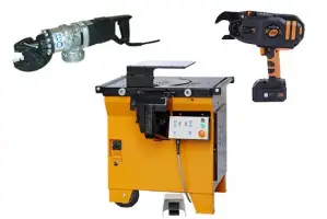 Rezalniki armature - Stroji za krivljenje - upogibanje armature - Vezalci armature