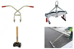 Naprave za polaganje tlakovcev