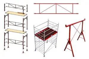 Gradbeni odri - Pribor za gr. odre - Pritrjevanje gr. odrov