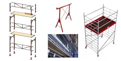 Gradbeni odri - Pribor za gr. odre - Pritrjevanje gr. odrov