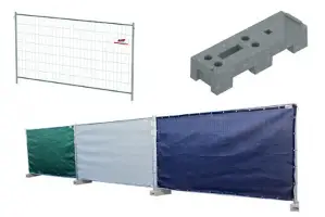 Zaščitna mobilna ograja - Zastirne mreže