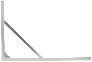 Gradbeni kotnik BWW 100x150cm s kapicami iz plastike, Z03492201