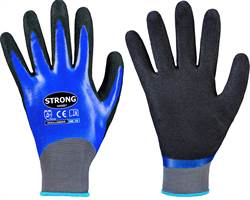Rokavice LAREDO STRONGHAND® Nitril, modro/črne, prevlečene v celoti, EN388, Vel. 10, P144, Z063410