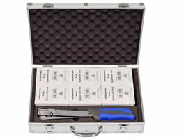 Ročni spenjač in žebljalnik-set HAWE 11 s 6 paketi sponk 9mm v alu-kovčku, Z08710