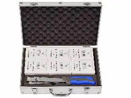 Ročni spenjač in žebljalnik-set HAWE 11 s 6 paketi sponk 9mm v alu-kovčku, Z08710