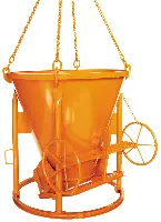 Silos za beton 1011.12H, 1000l stožčast z ročnim kolesom za odpiranje, Z10800H