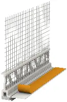 Ometni špaletni profil 10mm, 3D Mini ,z mrežo,jeziček 2,4m/palica 25pal/kart 40kart/pal, Z1124LO