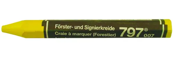 Signalna in gozdarska kreda, rumena, za les, gumo, karton, beton paket 12 kosov, Z1680003