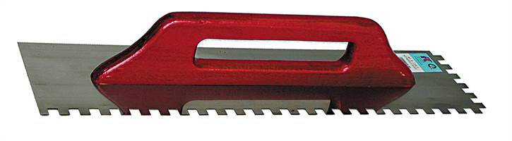 Vlečna gladilka Profi 500x130x0,7mm E10 nazobčana, ročaj privit P25, Z1742410