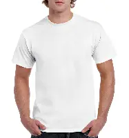 Majica Gildan Heavy Cotton, bela, 170 g/m², vel. XXL, P12, Z18009WXXL