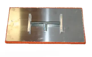 Aluminijasta zaribalka z oranžno peno 400x200mm, brez ročaja P50, Z1950000