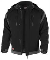 Zimska-Softshell-Jakna QUALITEX PRO, črno/siva, vel. XL, P10, Z201045XL