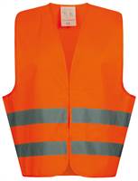 Odsevni brezrokavnik OSKAR WICA-TEX® oranžen, EN 20471/2, poliester, vel. univerzalen, P50, Z22686