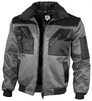 Pilotska jakna QUALITEX, sivo/črna, 265 g/m², vel. XL, Z23621XL