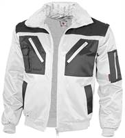 Pilotska jakna QUALITEX, bela/siva, 265 g/m², vel. XL, Z23669XL