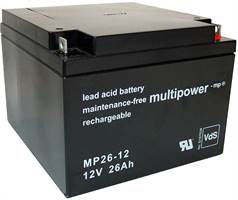 Nadomestna-Aku baterija 26Ah, 12V za STEINMAGNET SM-600/1200 PROBST, Z24200008