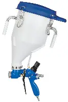Brizgalna pištola s posodo TEXSPRAY FASTFINISH, za bitumen, lake in strukturne kite, Z25D496