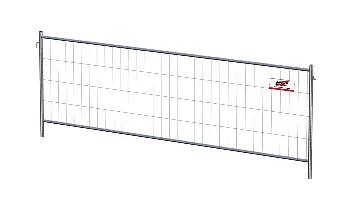 Nizka mobilna ograja F1 1200x3472mm (M100), s poveznikom, Z2711012353