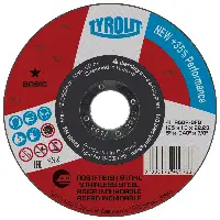 Rezalna plošča jeklo "super tanka" 41, 125x1,0x22,23mm A60R-BFB INOX TYROLIT, Z34332869