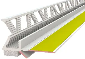 Ometni špaletni profil 11mm, jeziček,podaljšano rebro, 2,5m/palica 60pal/kart 21kart/pal, Z3722250LO