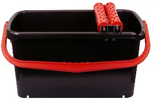 Vedro za keramičarje Profi 23l črno, 2 pralna valja, Z40090