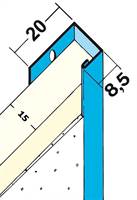 Profil 1122 š=15,0mm 1 palica=2,5m obrobni profil iz jekla za suho gradnjo, 25palic/vez 70vez/pal, Z41122250