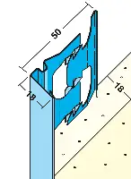 Zaključni ometni profil 1220 za omet debeline 18mm, 3,0m/palica 25pal/vez 55vez/pal, Z41220300