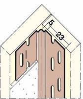 Kotni profil PVC 3770 notranji kot, za suho gradnjo 3,05m/palica 70pal/kart, Z43770305