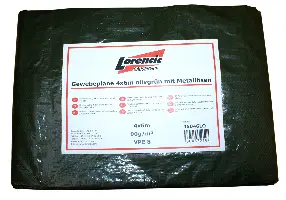 Mrežna ponjava 4x6m olivno zelena s kovinskimi rinkami P8, Z45046LO