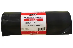 Vreča za smeti 240 litrov črna 10 kosov/rola (100x125cm/0,065mm debeline) P8, Z46115