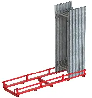 Paleta za 45 okvirjev gradbenega odra, lakirana, Z48110100