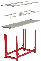 Nakladalno stojalo za okvirje, ograje ali lesene podeste, pocinkano, Z4811030V