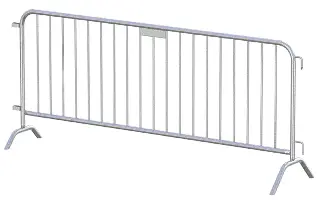 Zaporna kovinska ograja pocinkana 2458x1095mm 55kos/pal, Z4812640