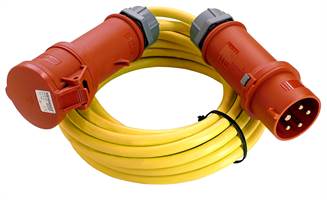 Gradbeni kabel 5x2,5 25m AT N07V3V3-F s vtikačem in vtičnico 5x16A, Z5252516