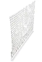 Zaključni fasadni profil PVC z mrežo 2,5m/palica, za debelino 5mm lepilne malte P25 109kart/pal., Z6410305001