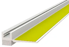 Ometni špaletni profil ozek 6x6mm, tesnilo 3mm, dolžina 1,4 m P30=42m 50kart/pal, Z6430105