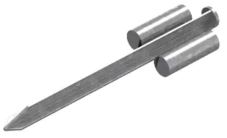 Klin za pritrditev v zemljo našpičen, za sestavljanje mobilne ograje, Z7007100