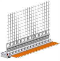 Ometni špaletni profil 19mm, 3D, z mrežico, standard, 1,4m/palica, 25pal/kart 40kart/pal, Z914