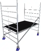 Alu-Rollgerüst KRAUSE® MONTO® PROTEC® XXL Breitaufbau 2,00x1,20m, AH= 2,90m, Z945105