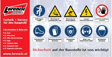 Zastirna mreža "Pozor Gradbišče" 340x173cm, digitalni tisk, AIRMESH 130g, ZAIRMESH2150LO