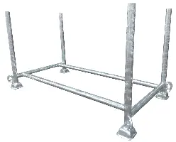 Stojalo za podpornike 144x71x71cm pocinkano, kapaciteta 50 podpornikov, ZCONT4Z