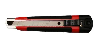 Univerzalni nož PROFI 18mm, rdeč, iz kovine, samoaretiranje, P12, ZCU18PROLO