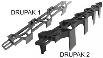 Talni distančnik za spodnjo armaturo DRUPAK 2, višine 40mm, brez PVC-ja, 2m/palica, 60m/vez, 60vezov/paleta, ZDPF402002