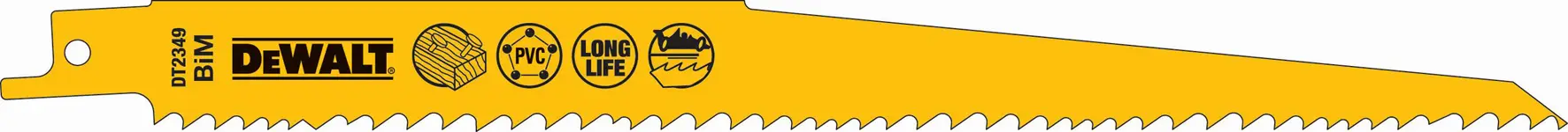 List za sabljasto žago DEWALT® 228x 3,6-5,1mm (les) 5kos/pak, ZDT2349-QZ