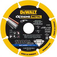 Diamantna plošča DEWALT® EXTREME® METAL 115x1,3x22,23mm, ZDT40251-QZ
