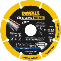 Diamantna plošča DEWALT® EXTREME® METAL 115x1,3x22,23mm, ZDT40251-QZ