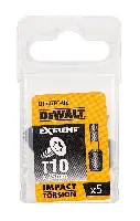 Bit nastavki T40 x 25mm EXTREME® IMPACT TORSION DEWALT® 5kos/paket, ZDT7373-QZ