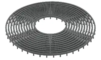 Obročast distančnik za armaturo, višine 25mm 300kos/vreča 16vreč/pal., ZFA25