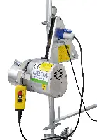 Dvigalo za pritrditev na gradbeni oder GEDA Mini 60 S z 81m vlečne vrvi in utež, ZG1424